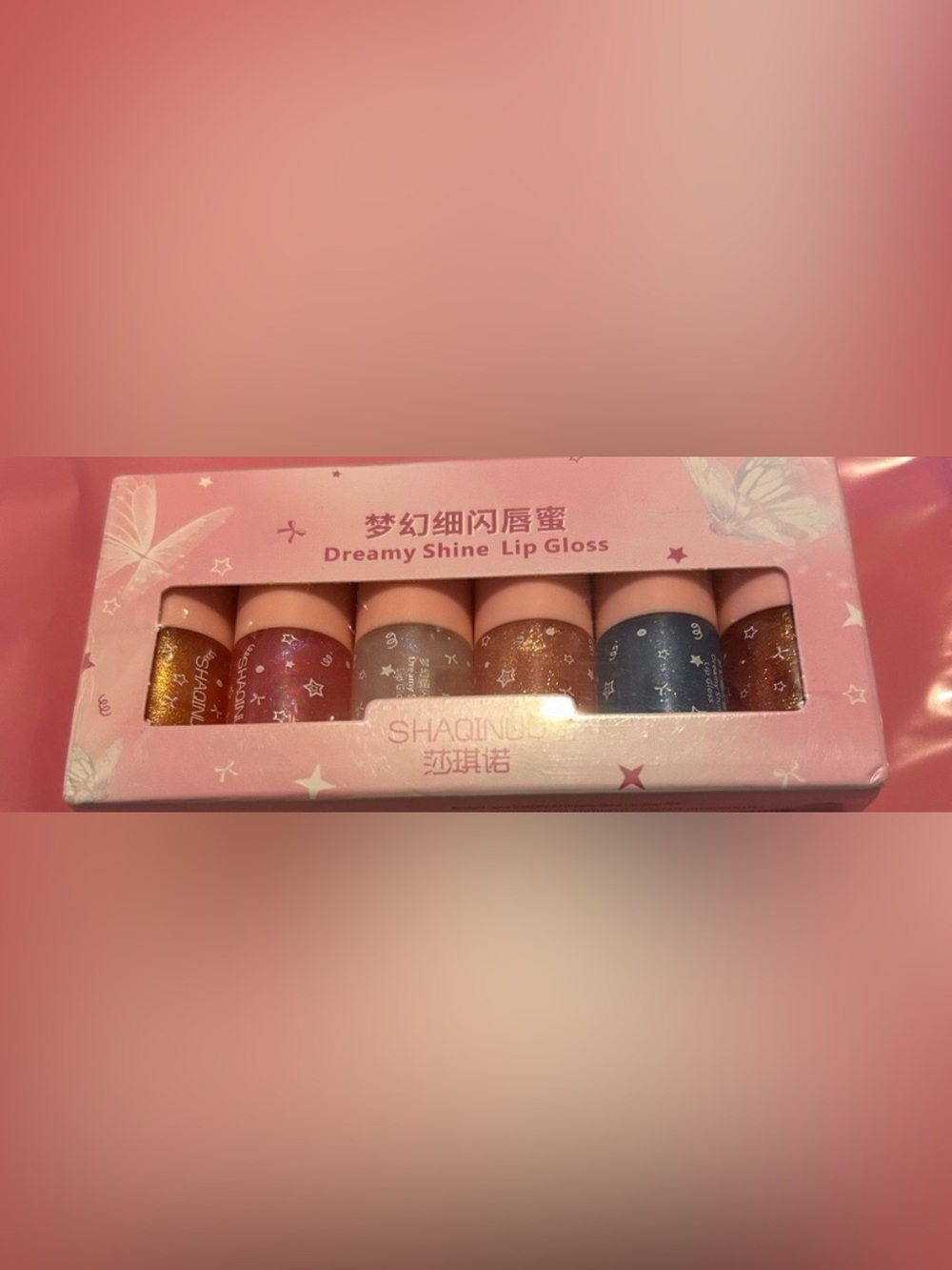 Dreamy Shine Lip Gloss Set - Pink Assorted Shades